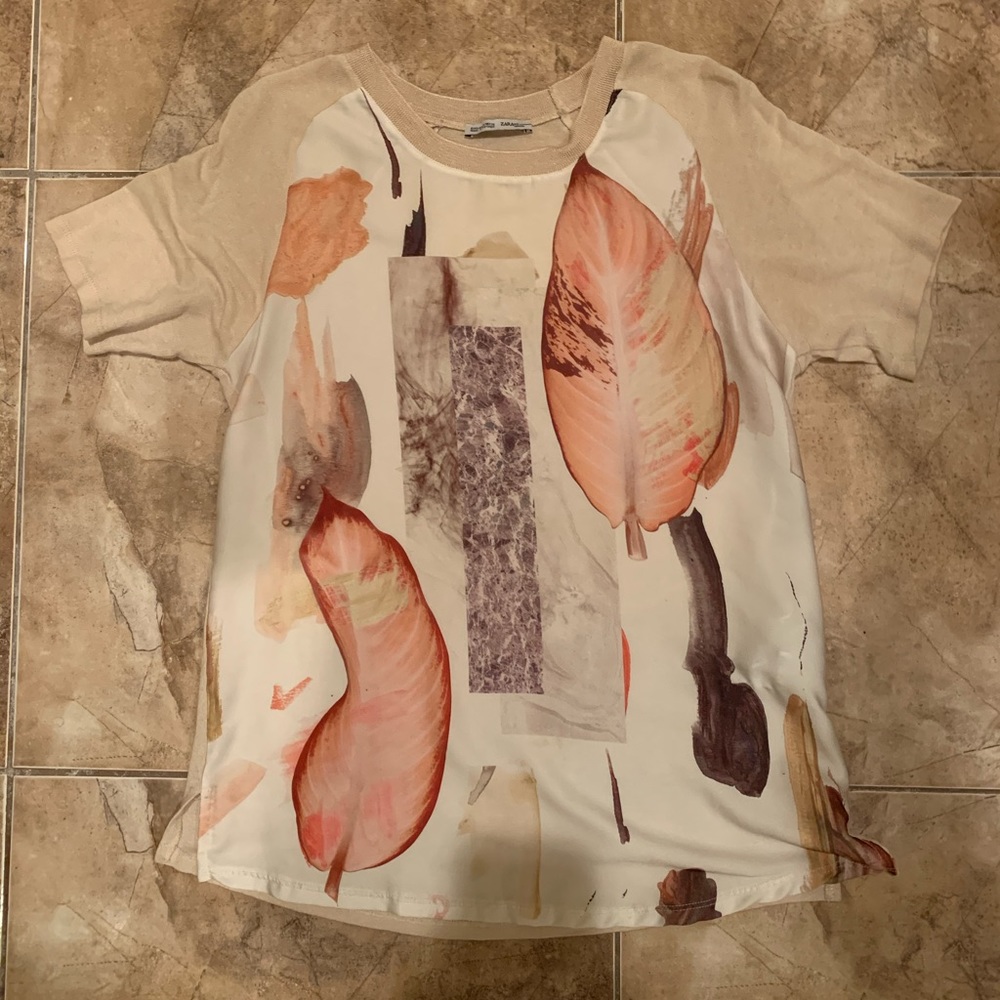 Zara printed top